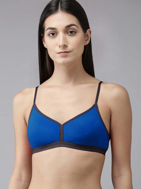 arousy blue cotton everyday bra