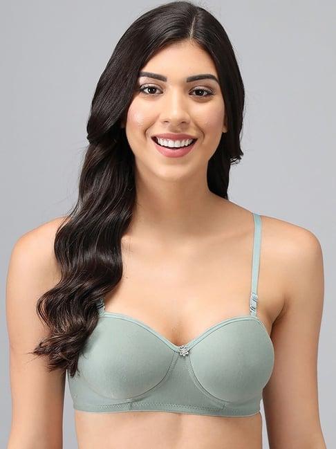 arousy green cotton t-shirt bra