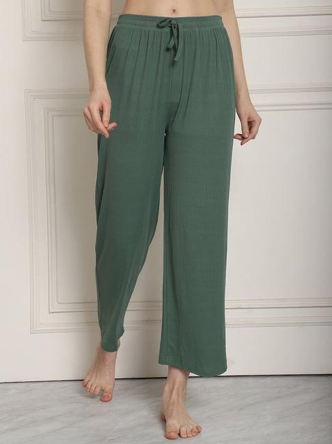 neudis green cotton lounge pants