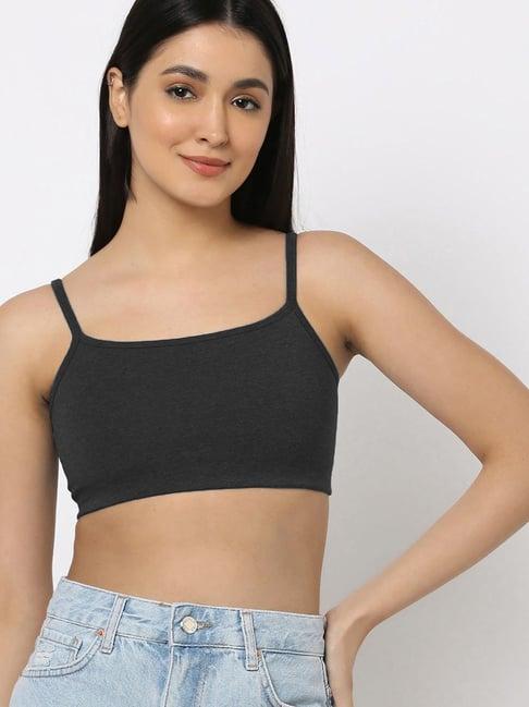 arousy black cotton beginner's bra