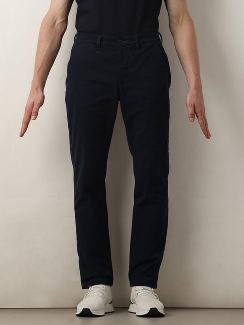 selected homme navy straight fit chinos