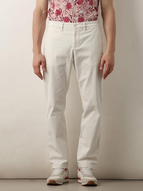 selected homme off white stright fit chinos