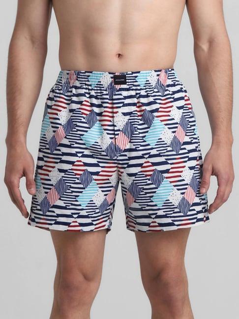 jack & jones cloud dancer cotton regular fit printed boxers