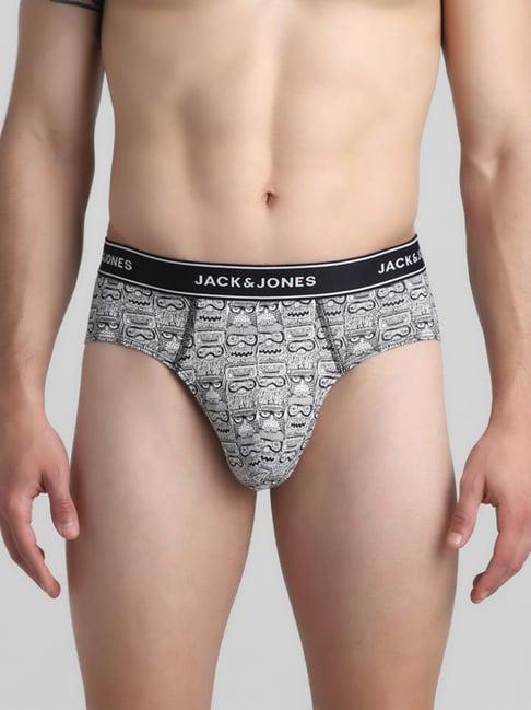 jack & jones cloud dancer regular fit printed briefs