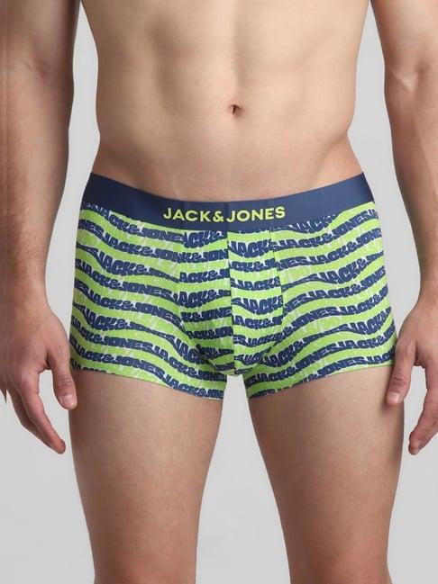 jack & jones lime punch regular fit printed trunks