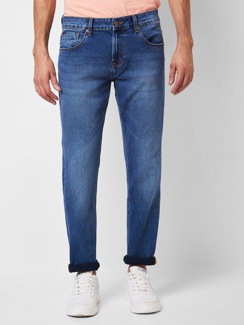 spykar blue super slim fit jeans