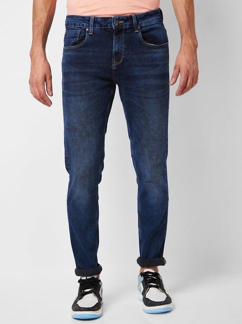 spykar blue super slim fit jeans