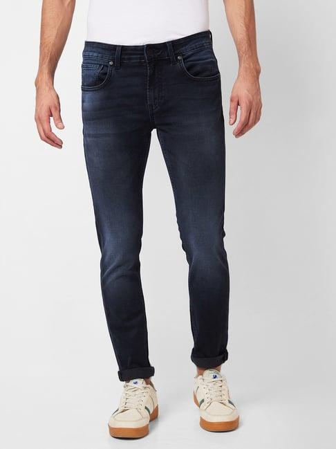 spykar black super slim fit jeans