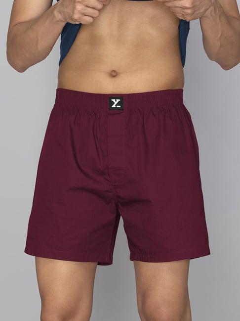 xyxx burgundy relaxed fit boxers