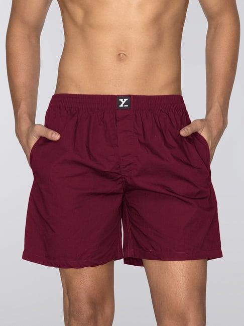 xyxx burgundy relaxed fit boxers