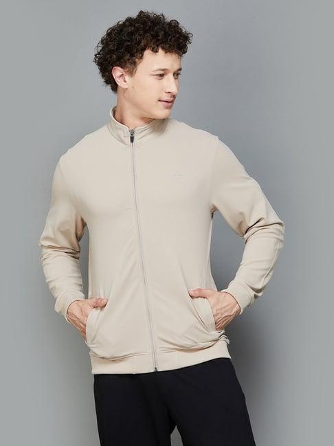 fame forever by lifestyle beige regular fit sweatshirt