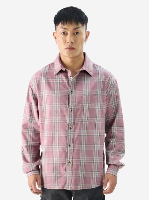 the souled store pink regular fit shirt