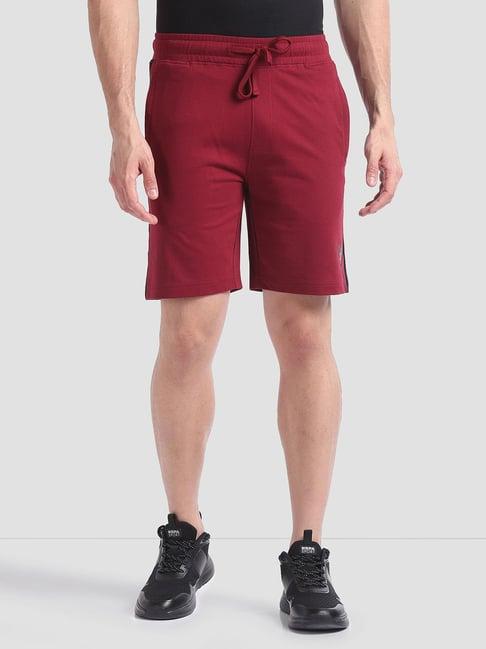 u.s. polo assn. maroon relaxed fit shorts