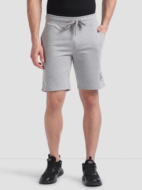 u.s. polo assn. grey melange regular fit shorts