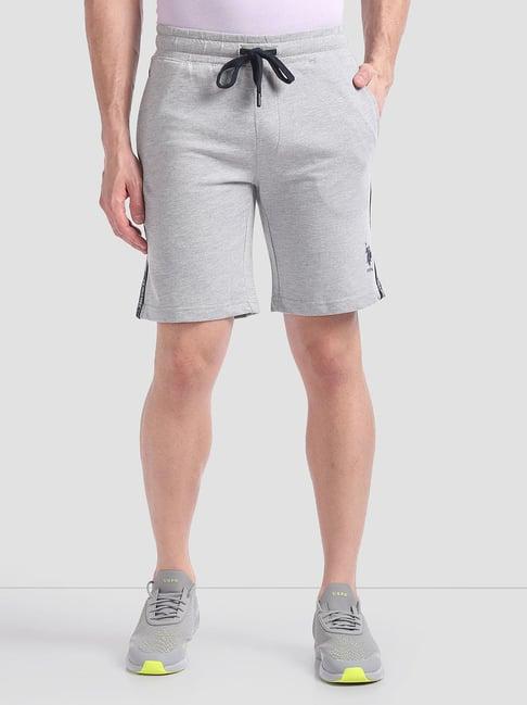 u.s. polo assn. grey melange regular fit shorts