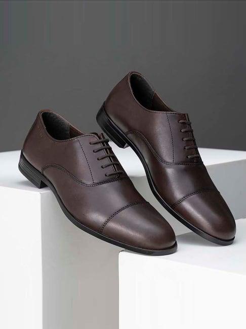 red tape men's  brown oxford shoes