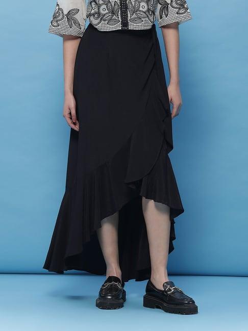 label ritu kumar black maxi skirt