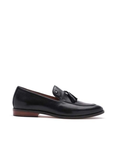 arrow men's ellipse black formal moccasins