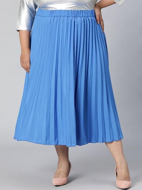 oxolloxo blue midi skirt