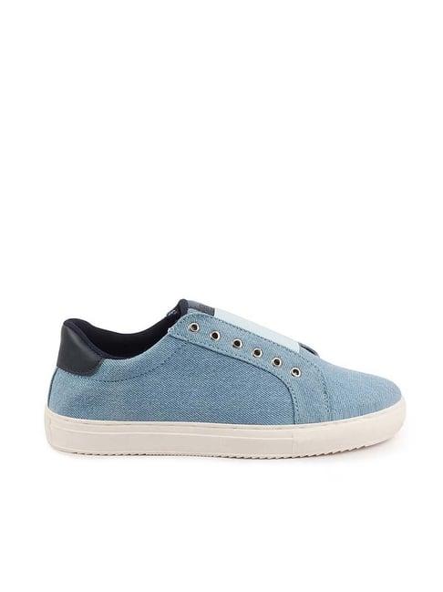 fausto men's sky blue casual sneakers