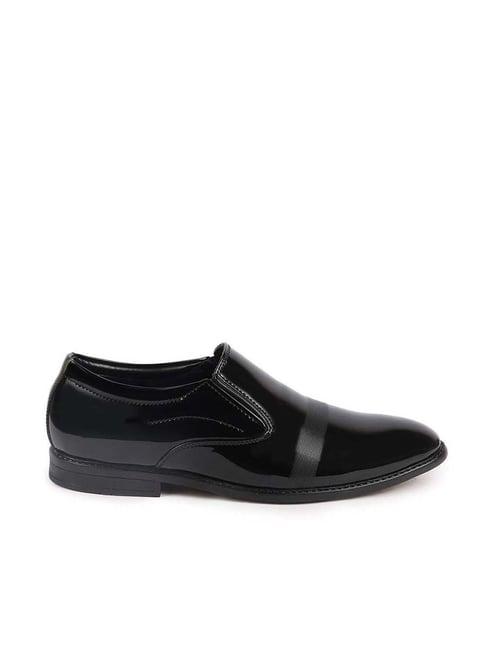 fausto men's black formal loafers