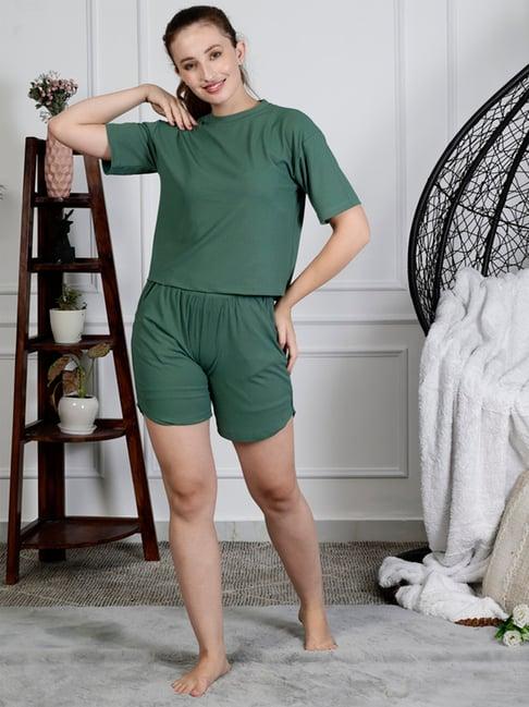 neudis green top with shorts