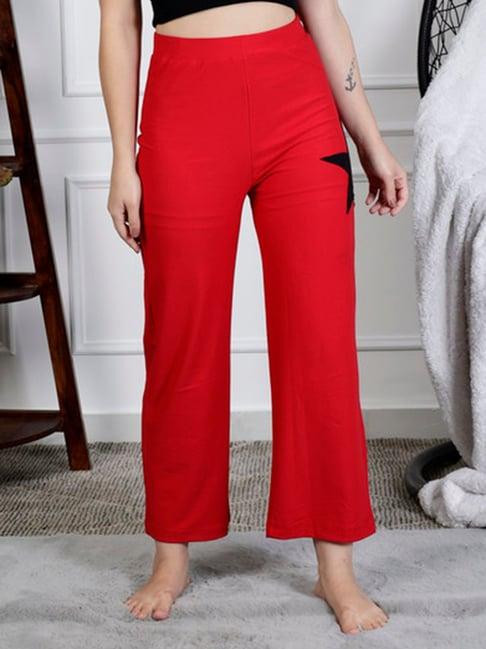 neudis red & black printed lounge pants