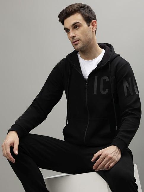 iconic men typography regular fit polyester sweatshirts