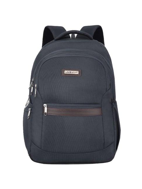 lavie sport alliance pro navy polyester solid laptop backpack - 37 ltrs