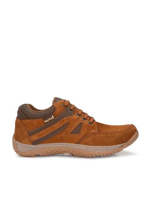 eego italy men's tan derby shoes