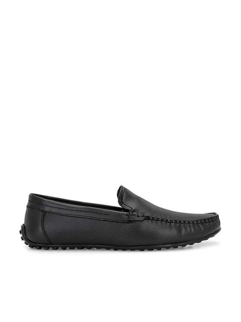 eego italy men's black casual loafers