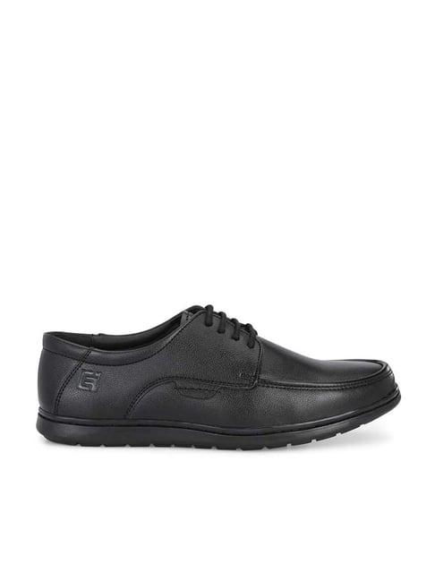 eego italy men's black derby shoes