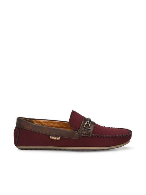 eego italy men's plum casual loafers