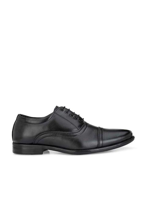 eego italy men's black oxford shoes