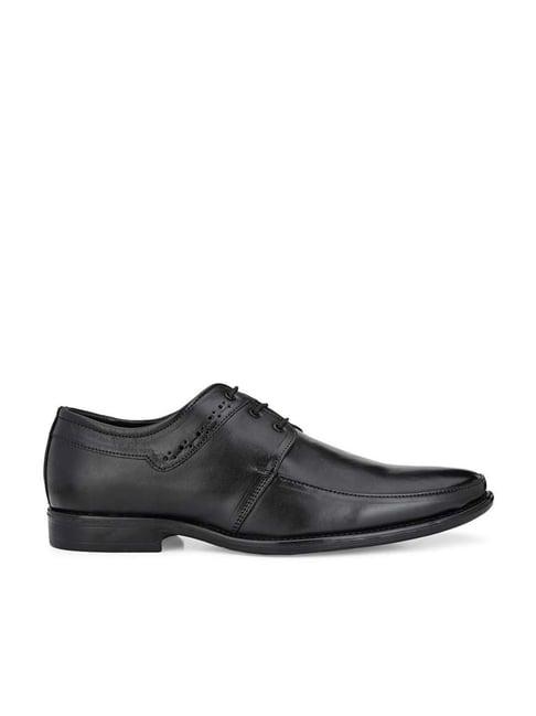 eego italy men's black derby shoes