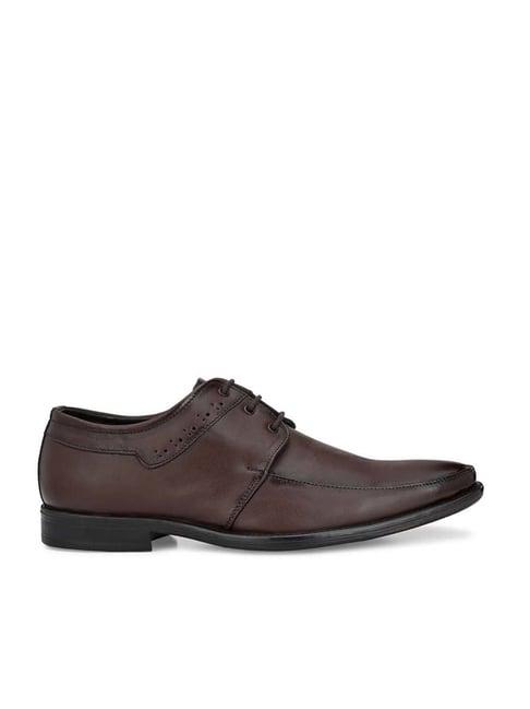 eego italy men's brown derby shoes