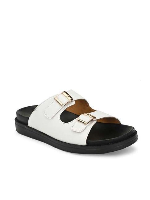 eego italy men's white casual sandals