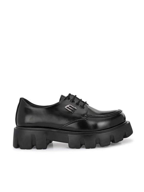 eego italy men's black derby shoes