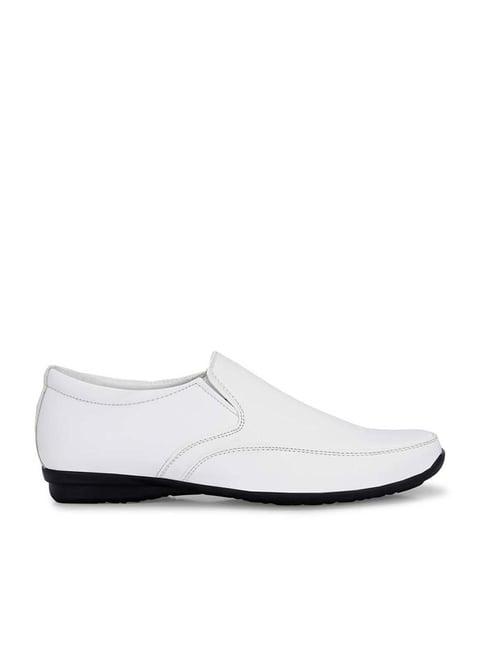 eego italy men's white formal loafers