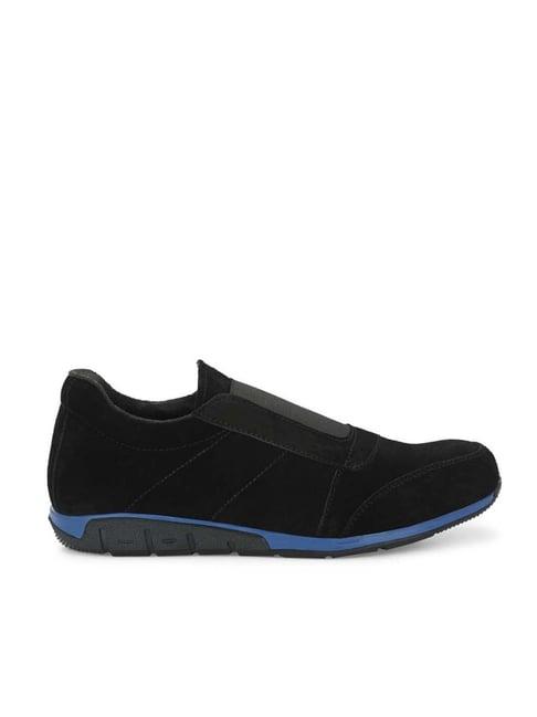 eego italy men's black walking shoes