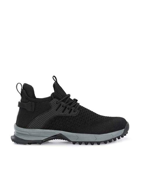 eego italy men's black running shoes