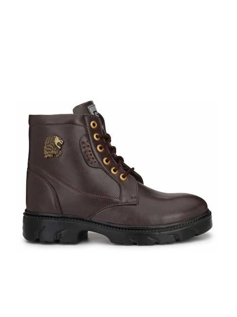 eego italy men's brown casual boots