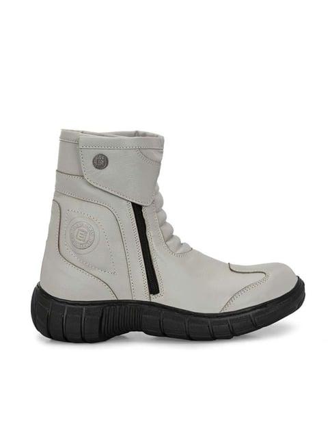 eego italy men's white casual boots