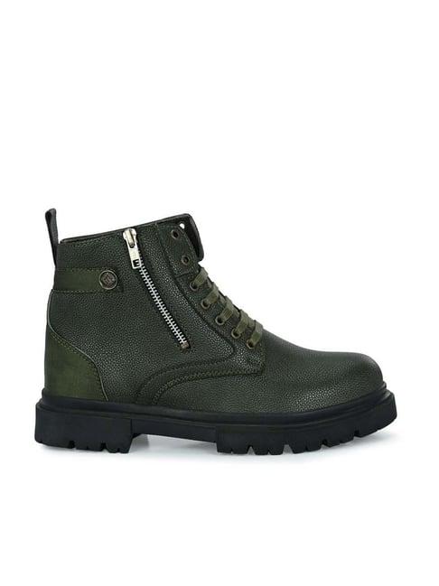 eego italy men's green casual boots