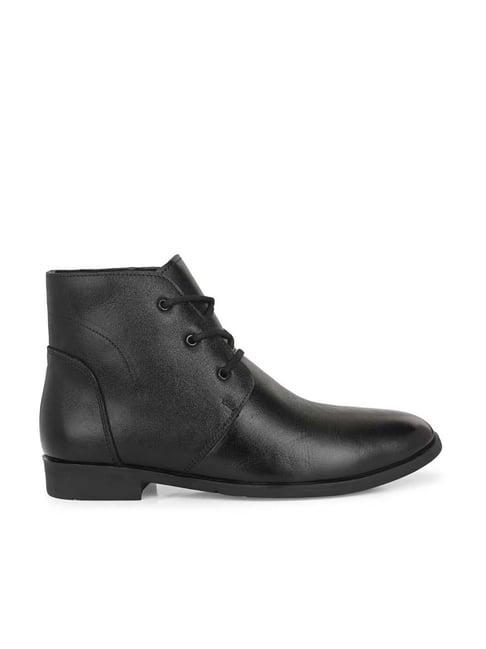 eego italy men's black casual boots