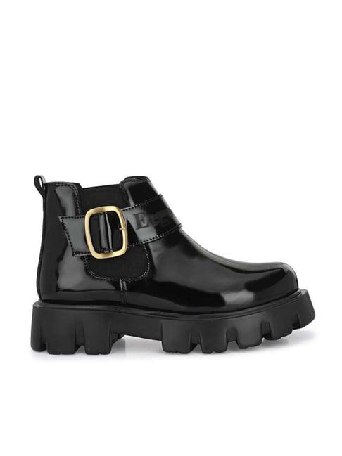 eego italy men's black chelsea boots