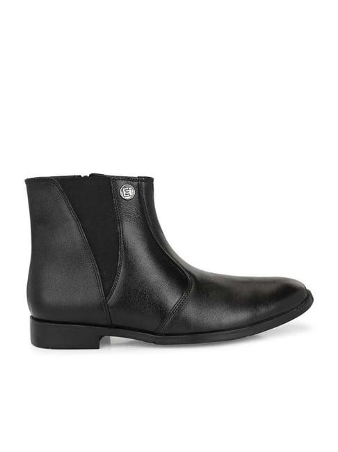 eego italy men's black chelsea boots