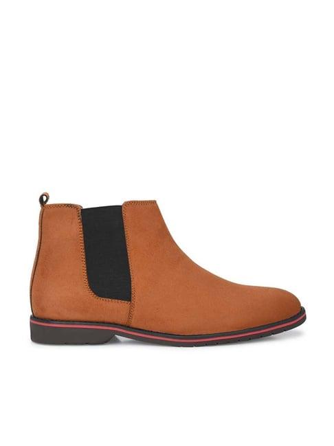 eego italy men's tan chelsea boots