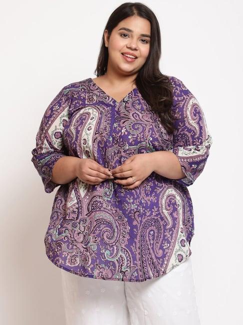 amydus purple printed top