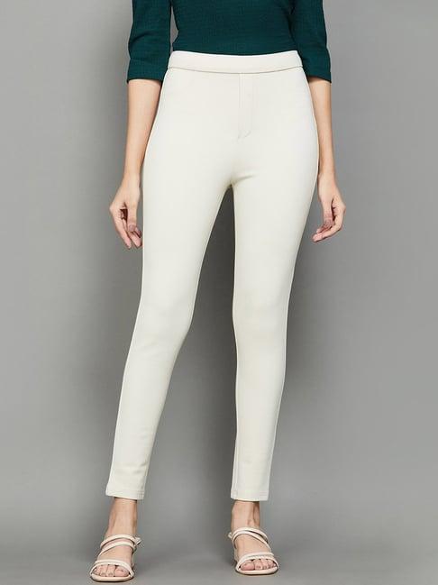 code by lifestyle cream high rise pants